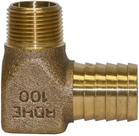 Merrill MFG RBHENL100 1" X 3/4" No-Lead Hydrant Elbow, Bronze, 1" X .75"