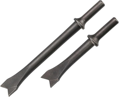 Air Chisel Head Hard Steel Solid Air Shovel Head Air Impact Hammer Bit Pneumatic Tool Accessoryies 150Y 190Y 250Y Cutting(4pcs 125mm Spring)