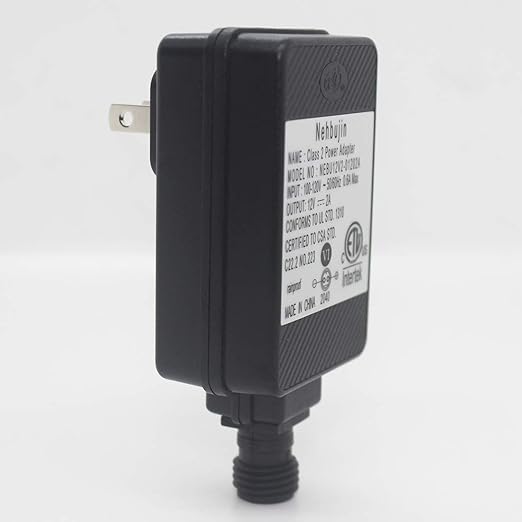 12V 2A Class 2 Power Supply, IP44 LED Transformer Replacement Yard Inflatable Adapter for String Light, Inflatable Decorations (12V-2A 1PCS)