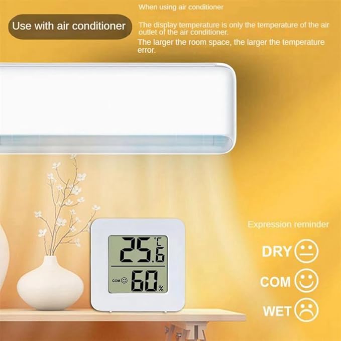 Mini Indoor Thermometer LCD Digital Temperature Room Hygrometer Humidity Meter Home Gauge Sensor 1 PCS