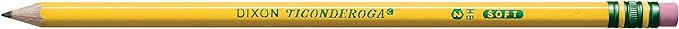 Ticonderoga Wood-Cased Pencils, Pre-Sharpened, 2 HB Soft, Yellow, 30 Count