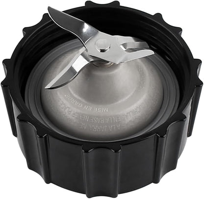 Replacement Parts 5-Cup Glass Jar with Base Collar Ring and Blade,Compatible with BLACK&DECKER 10-Speed Blender BL2010BP/BL2020