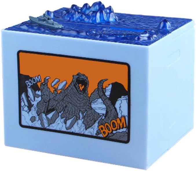 Electronic Coin Money Box, Automatic Stealing Coin Monster Dinosaur Coin Bank Piggy Toy Musical Movement Money Box Anime