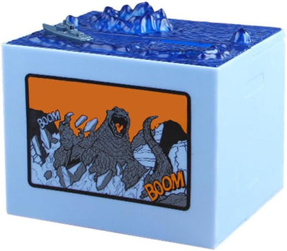 Electronic Coin Money Box, Automatic Stealing Coin Monster Dinosaur Coin Bank Piggy Toy Musical Movement Money Box Anime