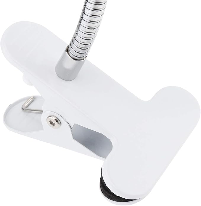 RTNLIT E26E27 Clip Desk Lamp Holder, Clamp Lamp Fixture with OnOff Switch, Flexible Gooseneck Light Bulb Socket for Reptiles, Aquarium, Desk, Grow Light, 4.1Ft Cable