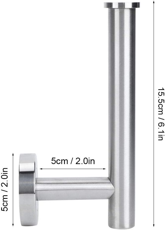 Tissue Holder, Toilet Paper Holder 304 Stainless Steel Toilet Roll Paper Rack Tissue Holder Roller Paper Storage Wall Mounted, Toilet Paper Holders