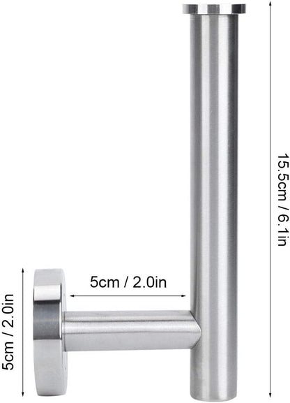 Tissue Holder, Toilet Paper Holder 304 Stainless Steel Toilet Roll Paper Rack Tissue Holder Roller Paper Storage Wall Mounted, Toilet Paper Holders