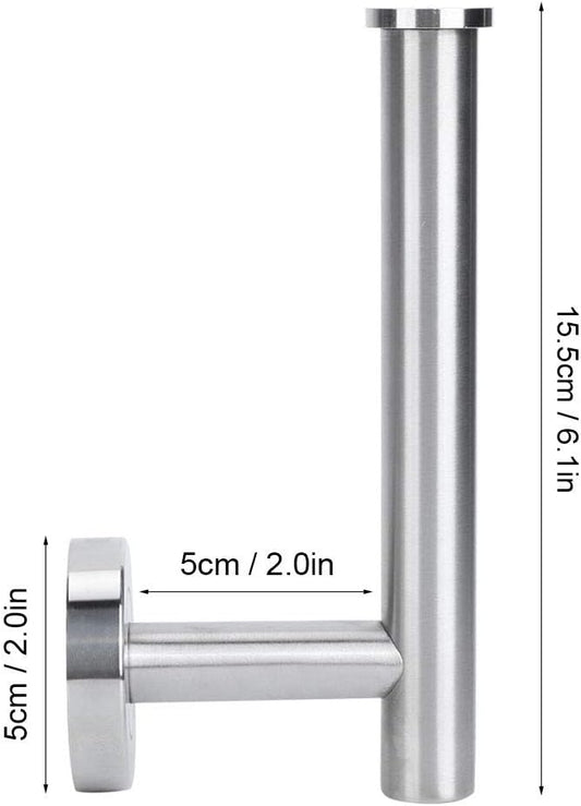 Tissue Holder, Toilet Paper Holder 304 Stainless Steel Toilet Roll Paper Rack Tissue Holder Roller Paper Storage Wall Mounted, Toilet Paper Holders