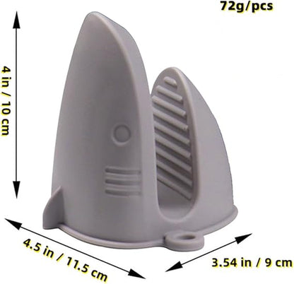 Oven MittsOoaMini Oven Gloves Silicone Heat Resistant Cooking Pinch Mitts Potholder for Air Fryer Kitchen Cooking  Baking (Grey)