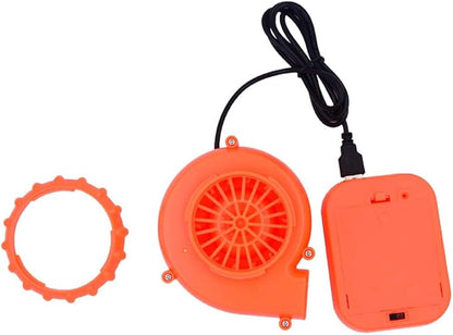 USB Mini Fan Blower Potable Inflatable Costume Fan for Halloween Inflatable Dinosaur Costume, Fancy Dress, Mascot Head,Party Inflatable Cosplay Jumpsuit