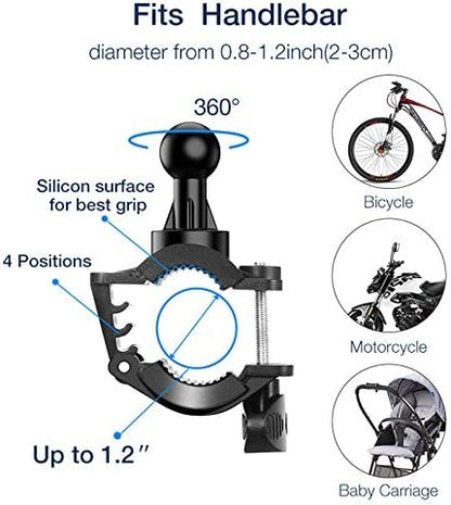 VALINK Bike Phone Mount 360 Degree Rotatable Motorcycle Cell Phone Mount Universal Cell Phone Bicycle Rack Handlebar Holder New