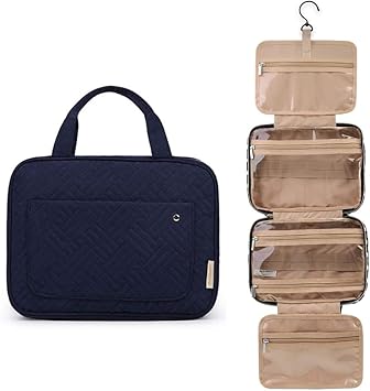 Cosmetics Storage Box Go Out Portable Carry-on Large Capacity Travel Makeup Bag 23 New Portable Makeup Storage Box (blue)