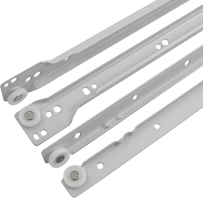 Hickory Hardware Side Mount Cabinet Drawer Slides, Heavy Duty  Soft Close, Hardware Kit for Smooth Sliding Track and Full Extension, Perfect for Drawers  Kitchen Cabinets, 14 Inch