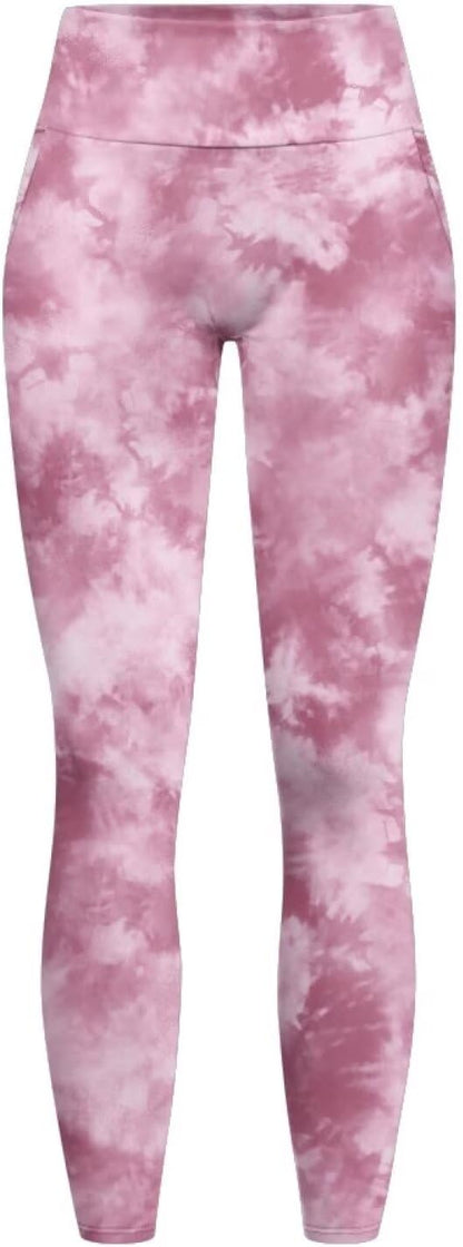 Leggings with Pockets for Women Tummy Control Workout Pants Tie Dye Leggings High Waisted Yoga Pant Gym Trousers