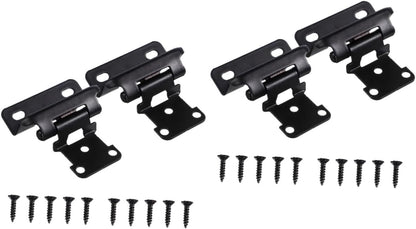 Mipcase 2sets Overlay Self Closing Cabinet Hinges Soft Close Door Hinges for Kitchen Furniture Automatic Closer Smooth Cold-Rolled Versatile Use Cabinets and Wardrobes