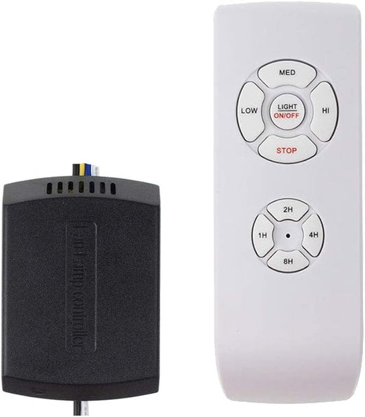Ceiling Fan Remote Control Kit, Small Size Universal Speed, Light  Timing 3 in 1 Wireless Control, for Harbor Breeze Hunter Hampton Bay Lichler Ceiling Fans Light Remote