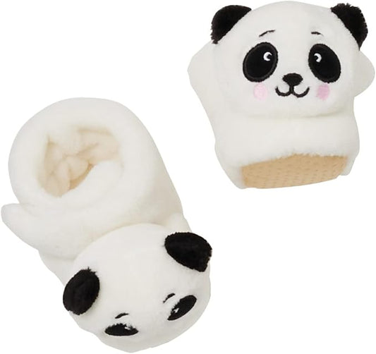 Enesco Izzy and Oliver New Baby Infant Panda Character Super Soft Booties, White, One Size