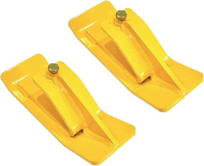 Pocono Metal Craft Tractor Bucket Ski Edge Turf Tamer Skid Protector (Safety Yellow)