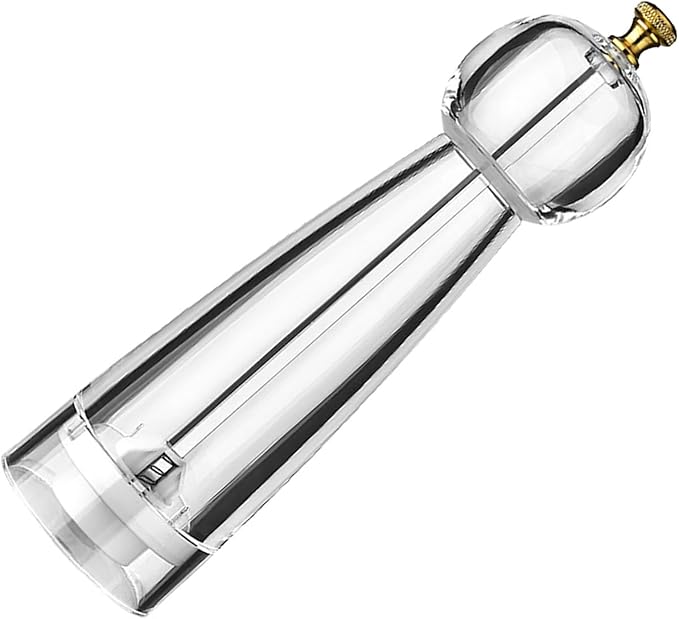 Acrylic Pepper Grinder, Pepper Mill with Round Head, Manual Rotatable Salt Mill Grinder, Hand Seasongings Grinder, Multifunctional Pepper Mill Shaker for Kitchen Cooking