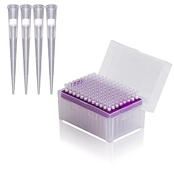 Pipette Tips 5000ul, Sterile Filtering Tips 5ML, Universal, Transparent, 24 Tips (T5000-RSF-24)