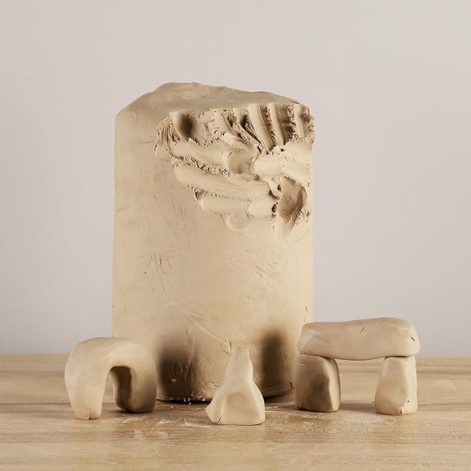 Mid High Fire White Stoneware Clay for Pottery, Cone 5-10, Moist De-Aired Clay for Wheel Throwing, Hand Building, Sculpting  Great for All Skill Levels, 5 lbs