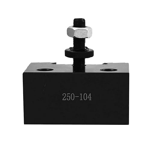 AXA 250-104 Wedge Type Piston Quick Change Tool Holder for CNC Lathe, Quick Change Tool Post for Mini Lathe, Metal Lathe Tool Post for Turning Tools
