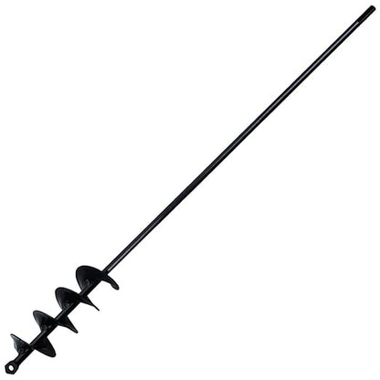 30" x 2" Extended Length Auger Drill Bit for Planting Bulb  Bedding Plant Auger 100 Solid Barrel-No Need to Squat Post Hole Digger for 38" Hex Drive Drill- Easy Planter Garden Auger