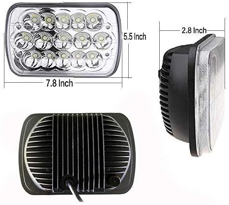 Compatible With Chevy Express Cargo Van 1500 2500 3500 Truck Lights 7''x6 6x7 Inch Super Bright High Low Beam Headlight Pair