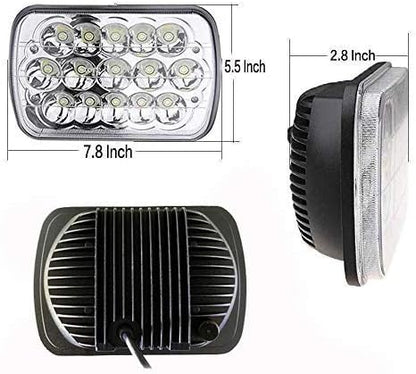 Compatible With Chevy Express Cargo Van 1500 2500 3500 Truck Lights 7''x6 6x7 Inch Super Bright High Low Beam Headlight Pair