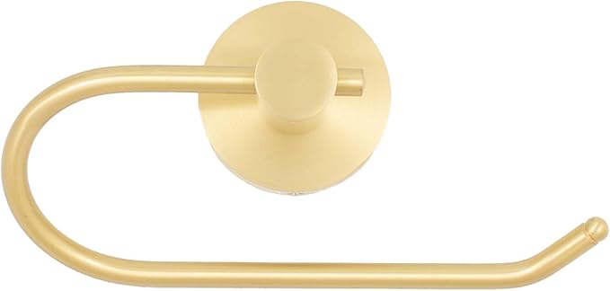 Stone Harbor Hardware Zurich Euro Paper Holder, Satin Brass