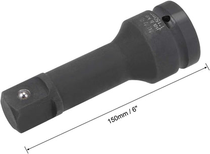 uxcell 1" Drive by 6" Impact Extension Bar for Use with Air Impact Wrenches, Breaker Bars, Ratchets, CR-MO Steel