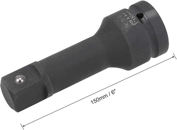 uxcell 1" Drive by 6" Impact Extension Bar for Use with Air Impact Wrenches, Breaker Bars, Ratchets, CR-MO Steel