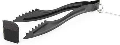 2 Pcs Hookah Charcoal Tongs Hookah Accessories Long Sturdy with Poker, Shisha Tongs, Heavy Duty Iron (Black)