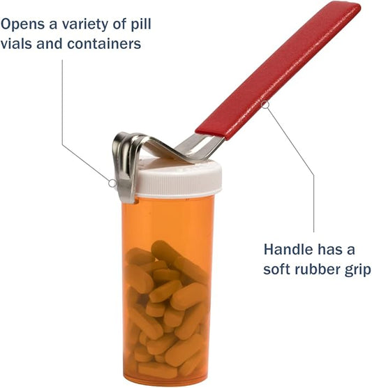 Ezy Dose Vial Cap Opener 6-1/2 Inch Length Red 23298 1 Each
