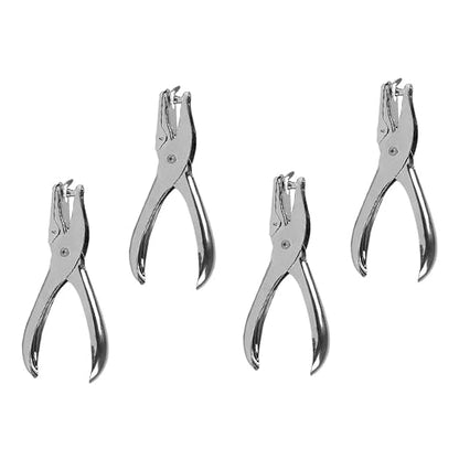 Operitacx 6pcs Ergonomic Handheld Hole Punchers Multifunctional Punching Tool for Cardboard Crafts for Document Binding Scrapbooks and Photo