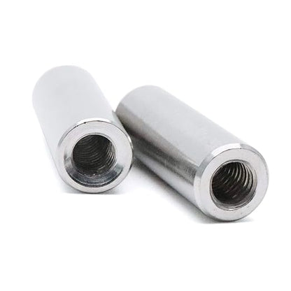 Xiaoyztan 5Pcs M6 Thread Round Coupling Nut Stainless Steel Sleeve Stud Nut Connecting Hardwares 30mm Height