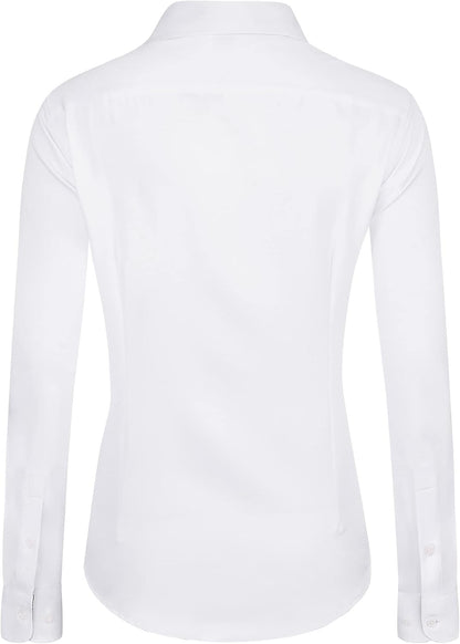 J.VER Womens Dress Shirts Long Sleeve Button Down Shirt Wrinkle-Free Business Casual Blouse Office Work Tops 2K+ bought in past month