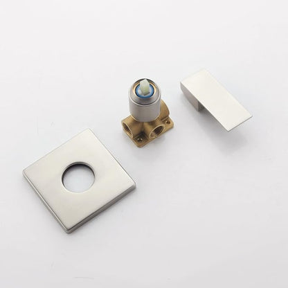 Wall Mount Bathroom Shower Valve Single Handle Shower Valves Mixer Hot and Cold Mixer Single Function Shower Handle Valve Trim Kit 4.3 Inch Cover Plate, Brushed Nickel