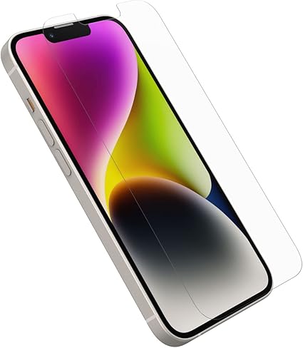 OtterBox TRUSTED GLASS Screen Protector for iPhone 14, iPhone 13  iPhone 13 Pro, Flawless Touch Response, Fingerprint Resistant, Precision Fit, Vibrant Clarity
