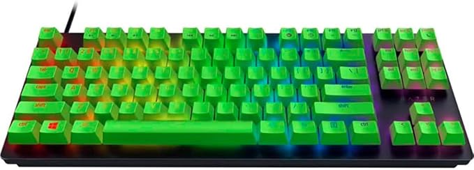 Razer Huntsman Tournament Edition - Compact Gaming Keyboard with Razer Linear Optical Switches - Green Keycaps - US Layout (Renewed)