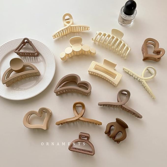 Accessories Headwear Styling Tools for Party Wedding,Hair Barrette Clamps for Thick Thin Hair, Fashion Hair (14#keel - coffee color)
