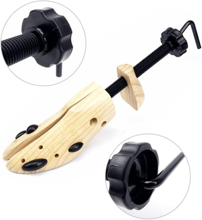 2 Way Shoe Stretchers for Men Women Large Size 9-14 Wide One Pair - Men Dress Shoes Stretcher 10 11 12 13 - XL Shoe Tree Stretcher for Men - Shoe Widener Stretcher for Women - Shoe Expanders Enlarger