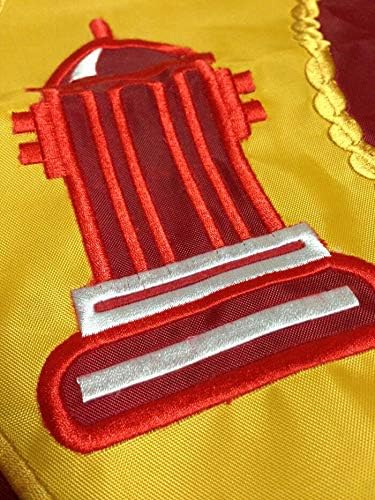4LessCo 3x5 ft Fire Department Firefighter Embroidered Nylon Flag Double Sided