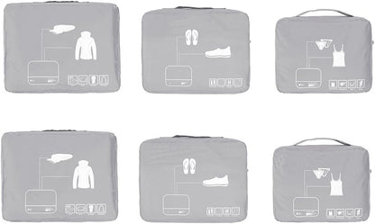 Packing Cubes Set Travel Luggage Organizers Suitcase Lightweight Accessories