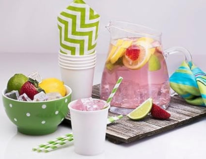 NYHI 150 Pack 8 oz White Paper Disposable Coffee Cups Hot Cold Beverage Drinking Cup for Water Juice Espresso Tea Ideal for Water Coolers Party