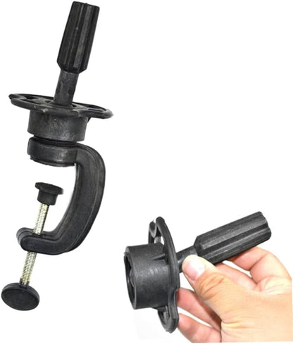 Wig Stand, Adjustable Wig Mannequin Head Stand, Plastic C Clamp Wig Head Stand Holder for Manikin Training Practice Head Wig Display