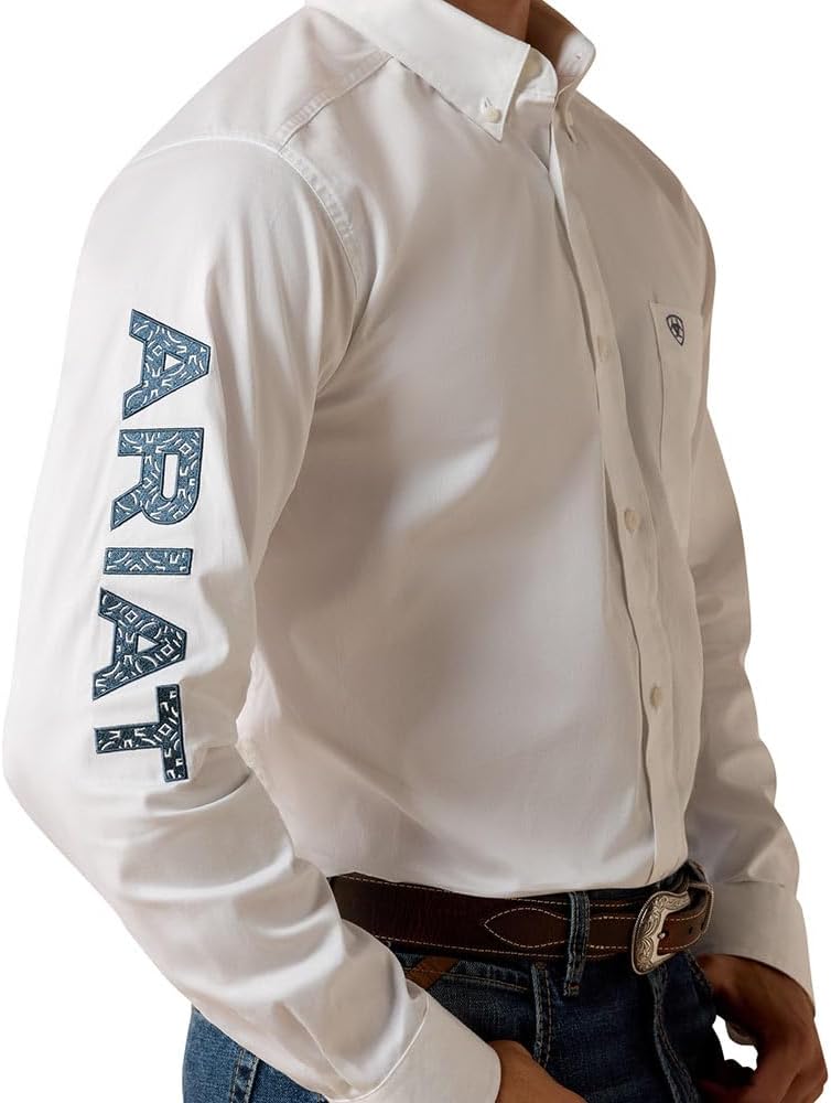 Ariat Men's Team Logo Twill Fitted Shirt