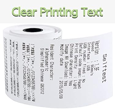3 18 x230 Thermal Paper Rolls POS Cash Register Thermal Receipt Printer Paper, Pack of 5