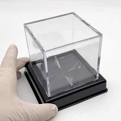 Clear Basketball Display Case Acrylic Football Basketball Storage Clear Box Sports Baseball Holder Container with Stand