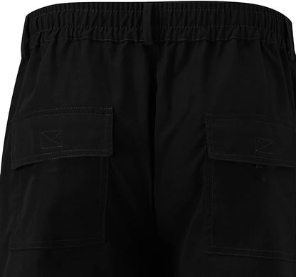 Cargo Work Pants for Men Classic-Fit Ripstop Lightweight Trousers Casual Tactical Hiking Bottom Pant Multi-Pockets